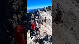 😍 hiking on a 😎 Ridge in the 🙃 Alpen shorts [upl. by Nabila]