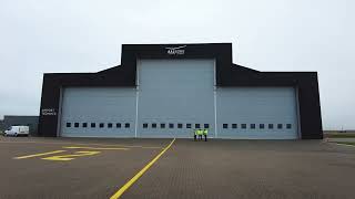 Aalborg lufthavn hangarport Original [upl. by Hunfredo]