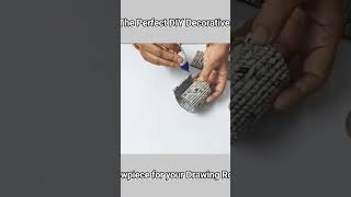 Newspaper showpiece shorts youtubeshorts diy craft [upl. by Roinuj]