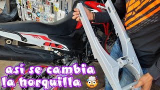 ¿Facil o dificil 🤯🥸 Cambio de horquilla a Dm 150 Italika 😎 [upl. by Neelhtak]