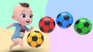 Color Balls amp Sing a Song  Finger Family Nursery Rhymes  Baby amp Kids Songs [upl. by Brnaba]