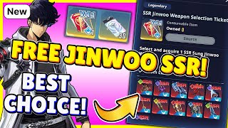 EPIC FREE SSR JINWOO WEAPON amp 10000 ESSENCE30 SUMMONS WHAT TO CHOOSE Solo Leveling Arise [upl. by Brana]