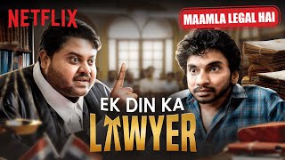 iamchotemiyan Becomes a Lawyer for ONE DAY Ft RVCJMedia  Netflix India [upl. by Tansy]