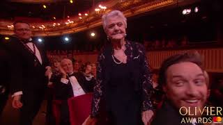 Angela Lansbury wins Best Actress in a Supporting Role  Olivier Awards 2015 with Mastercard [upl. by Zebadiah]