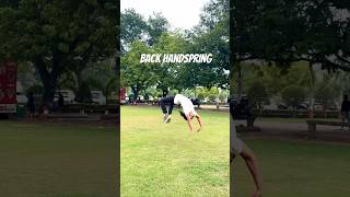 Back Handspring In Public 🔥shorts ashortaday ytshorts thecaliguyy [upl. by Reyotal279]