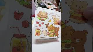 rilakkuma cutting sticker koguma korilakkuma bagel cute donut [upl. by Duval201]