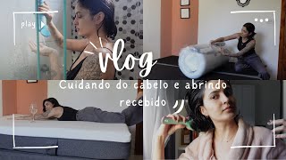 Vlog de umectação capilar  recebidos da Emma Colchões  um dia comigo ✨ [upl. by Dlopoel]