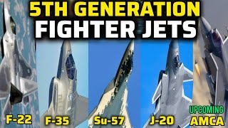 Fifth Generation Stealth Fighter Jets in the World  The Defence Pro [upl. by Novla]