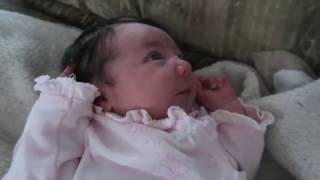 CUTEST NEWBORN BABY WAKING AND STRETCHING [upl. by Mercola]