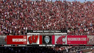 WSU Football Highlights vs 19 Wisconsin 9923 [upl. by Crescin]