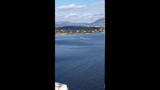 The Greek Island of Spetses Σπέτσες Attica Greece  Flying Dolphin Hydrofoil  1 Jan 2016 [upl. by Anthea]