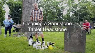 How to Clean a Sandstone Tablet Headstone [upl. by Eenahpets]