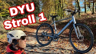 DYU Stroll 1 Pedelec Ebike im Test Review Urban 700C Rad zum Pendeln oder Graveln für unter 1000€ [upl. by Crellen232]