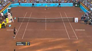 Novak Djokovic  The best twohanded backhand in tennis Madrid Open 2011 [upl. by August612]