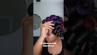 Roller sets on natural hair [upl. by Skippie]