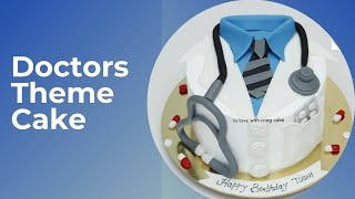 Doctor Cake Whipped Cream Doctor Cake DesignEdible Doctor Set Cake ToppersDoctors Birthday Cake [upl. by Joelynn]