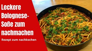 Leckere BologneseSoße zum nachmachen [upl. by Eniamirt]