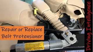 Repair or Replace Seat Belt Pretensioner or SRS System Components Cadillac GM Ford Honda Toyota [upl. by Iderf292]