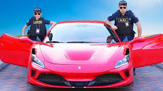 Jason Police Officer and Alex in Ferrari Gold Adventure [upl. by Arocat]