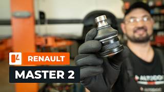 Untere Traggelenke der Vorderachse bei RENAULT MASTER 2 Kastenwagen wechseln AUTODOC TUTORIAL [upl. by Knudson]