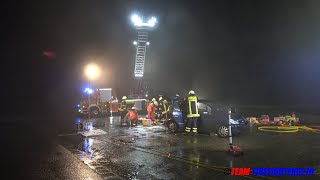 Nicht so tief Rüdiger Großübung von Feuerwehr und Rettungsdienst auf dem Flugplatz Zellhausen [upl. by Arissa]