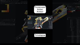 Minecraft Blockbench Timelapse Possessed Aztec Armor minecraft timelapse blockbench armor [upl. by Loise243]