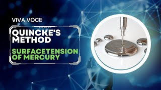 QUINCKES METHOD VIVA VOCEDet surface tension of Mercury and angle of contact by Quinckes method [upl. by Riaj]