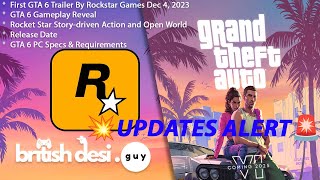 GTA 6 BIG 💥UPDATES ALERT🚨  GRAND THEFT AUTO 6 [upl. by Nho]