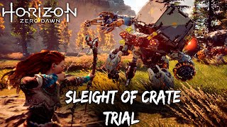 Horizon Zero Dawn Sleight Of Crate Trial  Hunting Challenge Guide [upl. by Leong391]