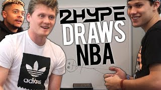 2HYPE DRAWING NBA NICKNAMES CHALLENGE [upl. by Ketti970]