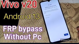 Vivo V20 Frp Bypass Android 13 Vivo V20 Google Account Unlock  V20 Frp Bypass  Vivo Frp Unlock [upl. by Negaet]