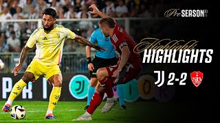 HIGHLIGHTS  JUVENTUS 22 BREST  Preseason Friendly [upl. by Eissirk]