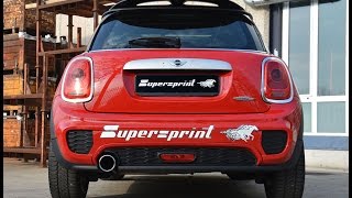 Mini F56 Cooper 15T SOUND with Supersprint catback exhaust [upl. by Otrebcire]