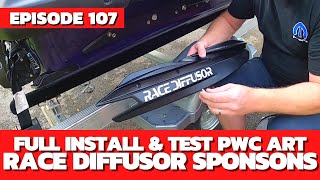 Full INSTALL amp TEST of PWC Arts Race Diffusor Sponsons The Watercraft Journal Ep 107 [upl. by Landre]