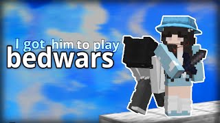 I got him to play bedwars [upl. by Delaryd426]