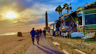 Maspalomas to Meloneras Gran Canaria Evening Walk 01012020 [upl. by Nos585]