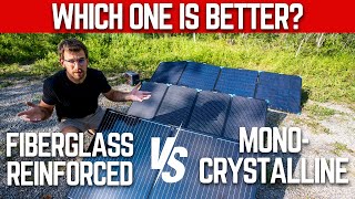 Fiberglass VS Monocrystalline Renogy Portable Solar Panel [upl. by Peednus]