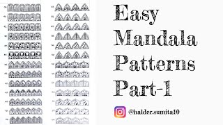 100 Easy Mandala Patterns For Beginners Part1 [upl. by Kegan171]