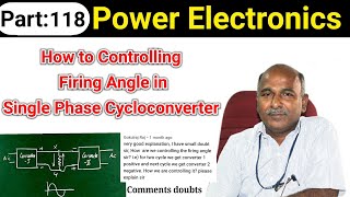 How to controlling the firing angle on Cyclo Converter in tamil [upl. by Ahseekat75]