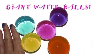 HOW TO MAKE GIANT ORBEEZ BALLS Jumbo Water Balz Poymer Balls [upl. by Enaira]