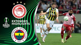 Olympiacos vs Fenerbahçe Extended Highlights  UECL QuarterFinals 1st Leg  CBS Sports Golazo [upl. by Estella]