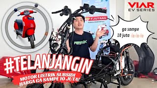 TELANJANGIN VIAR EV1 DESAIN VESPA DOUBLE DISC BRAKE RANGKA TEBAL BERGARANSI GAK SAMPE 10JT [upl. by Irbmac318]