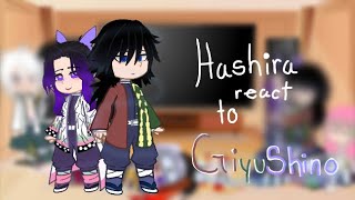 Hashira React To GiyuShino  Giyushino  Demon Slayer  Luna•MoonEditzz [upl. by Maitilde]