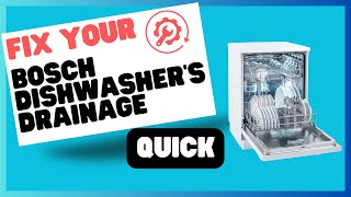 Bosch Dishwasher Not Draining Try This Quick Fix [upl. by Ahcas983]