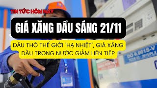 Giá xăng dầu hôm nay 2111 Dầu thô thế giới quothạ nhiệtquot giá xăng dầu trong nước giảm liên tiếp [upl. by Anivas]