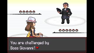 Pokemon Radical Red Boss Battle Giovanni Silph Co [upl. by Nnil]