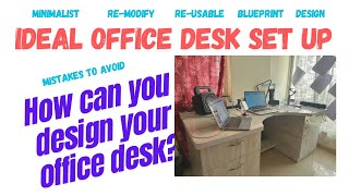 Build your youtube studio or Office set up in low budget  DIY office table [upl. by Arianie95]