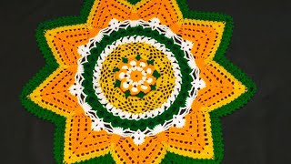 crochet thalposh crochet rumal crochet table cloth crochet designcrochetdesigner1606 [upl. by Eaj]