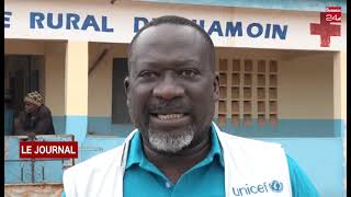 BOUNA  visite du représentant pays de l’unicef pour le suivi du nouveau vaccin contre le paludisme [upl. by Enutrof975]