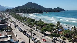 Olha o jeito que está a praia grande em Ubatuba SP nesse feriado 2104 [upl. by Yelwah]